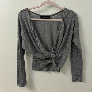 Grey “Ballet” Top